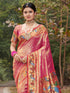 Deeva Sarees Pink Paithani Silk Saree
